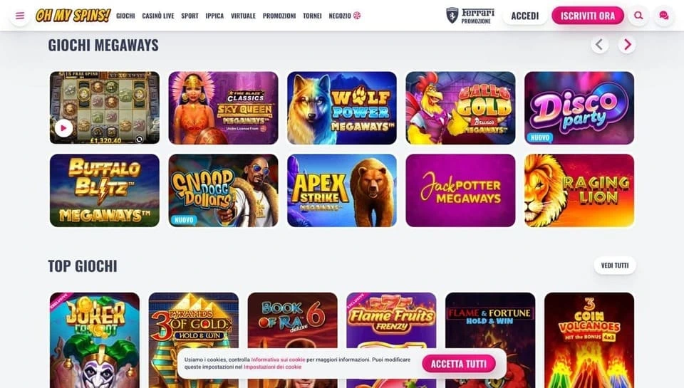 Oh My Spins: casino non aams sicuri